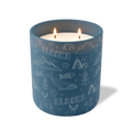 Wild Journey Custom Etched Alaska Sketched 12 oz Studio Series Candle in Cobalt