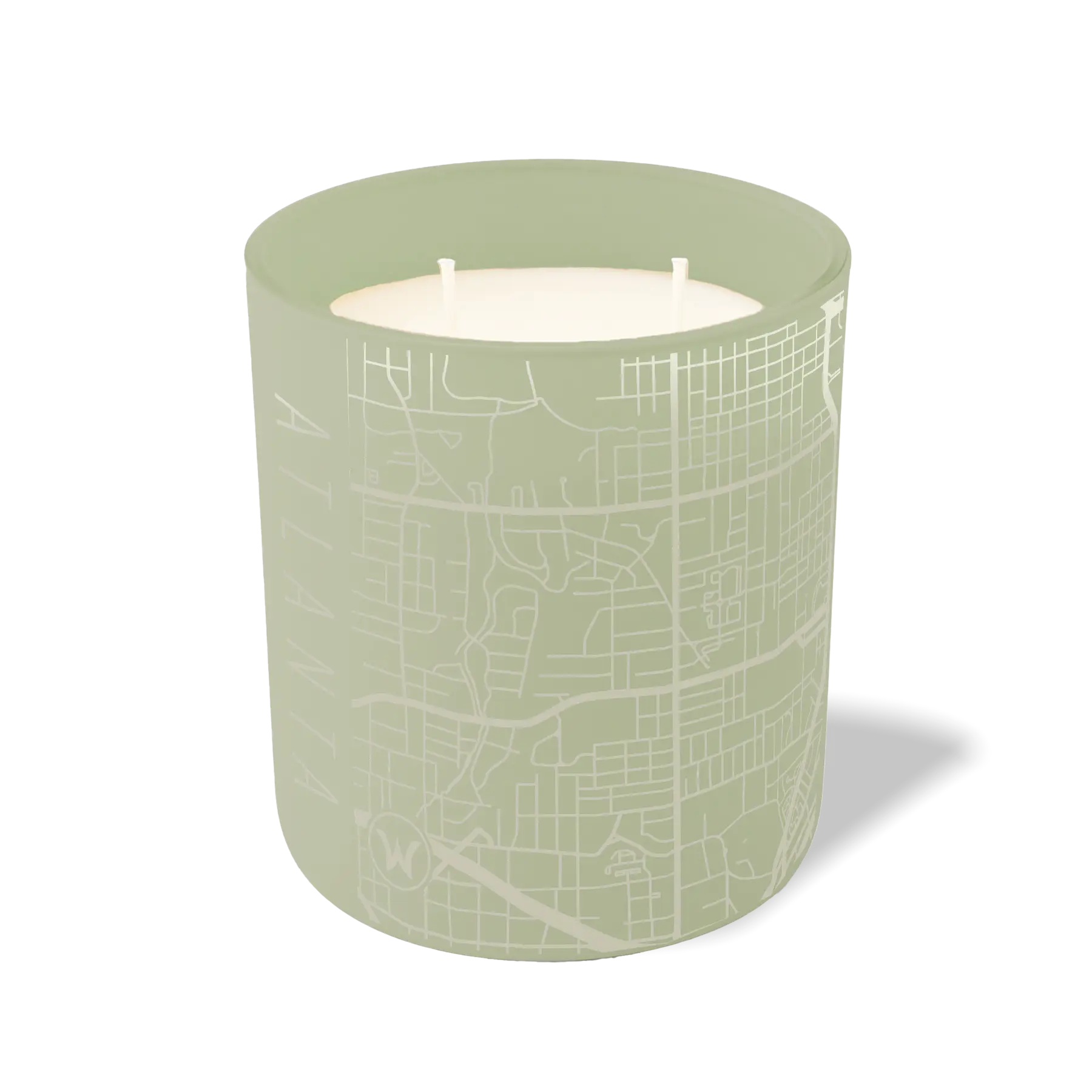 Wild Journey Custom Etched Atlanta Map 12 oz Studio Series Candle in Meadow