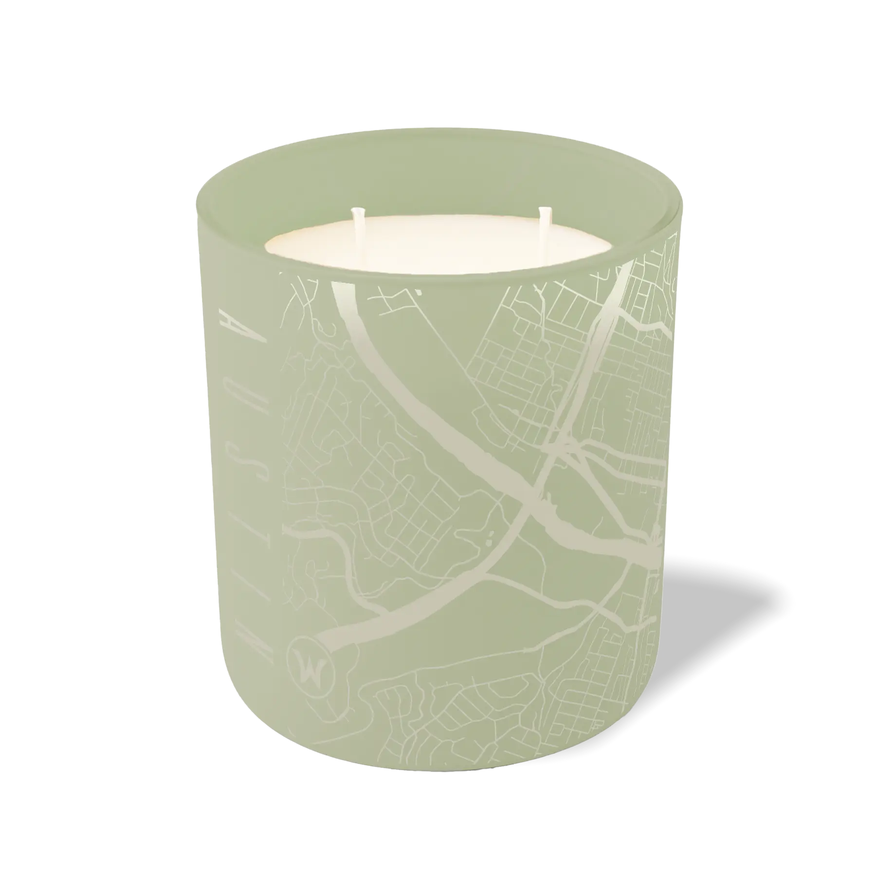 Wild Journey Custom Etched Austin Map 12 oz Studio Series Candle in Meadow