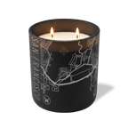 Custom Etched San Francisco Map - 12 oz Candle Black