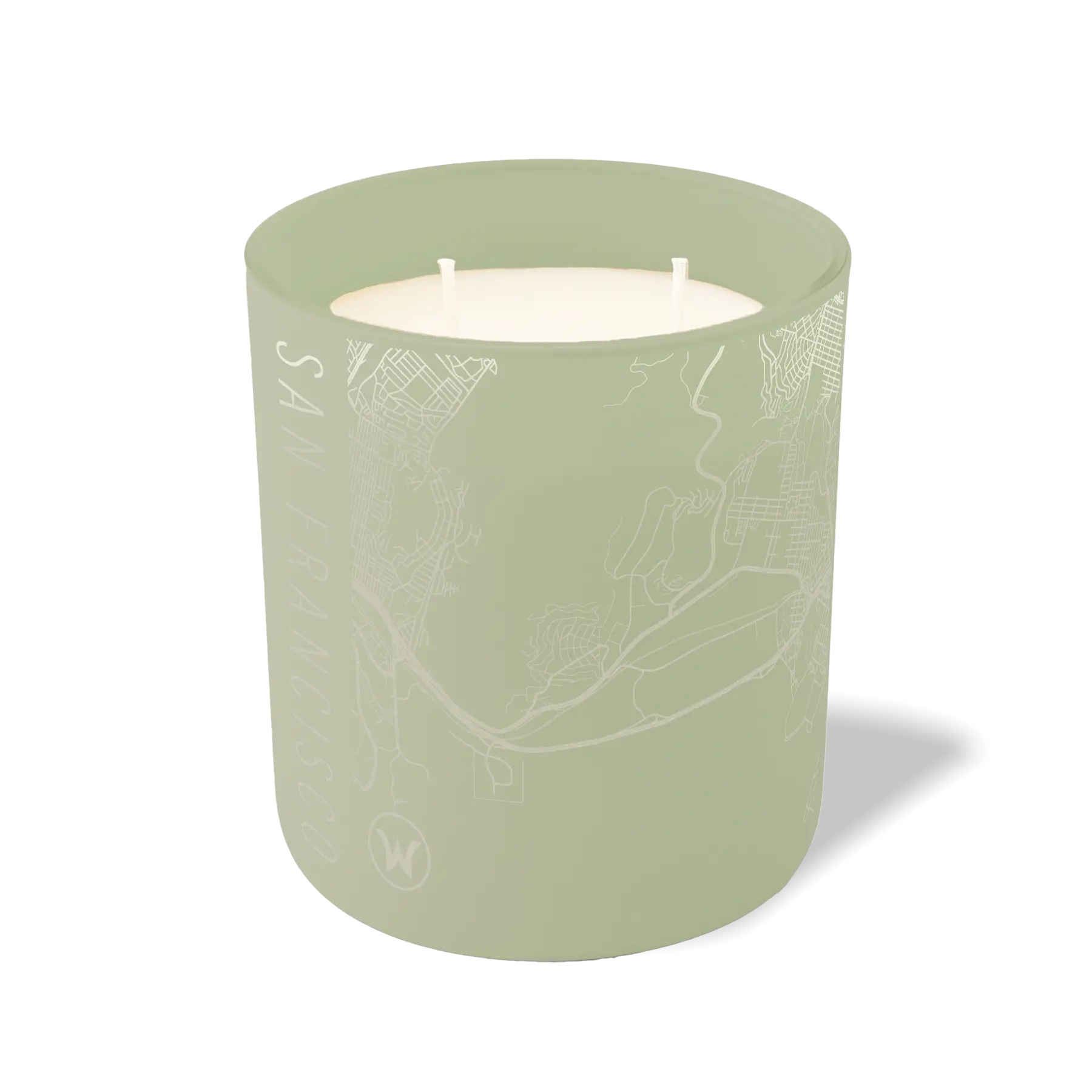 Wild Journey Custom Etched San Francisco Map 12 oz Studio Series Candle in Meadow