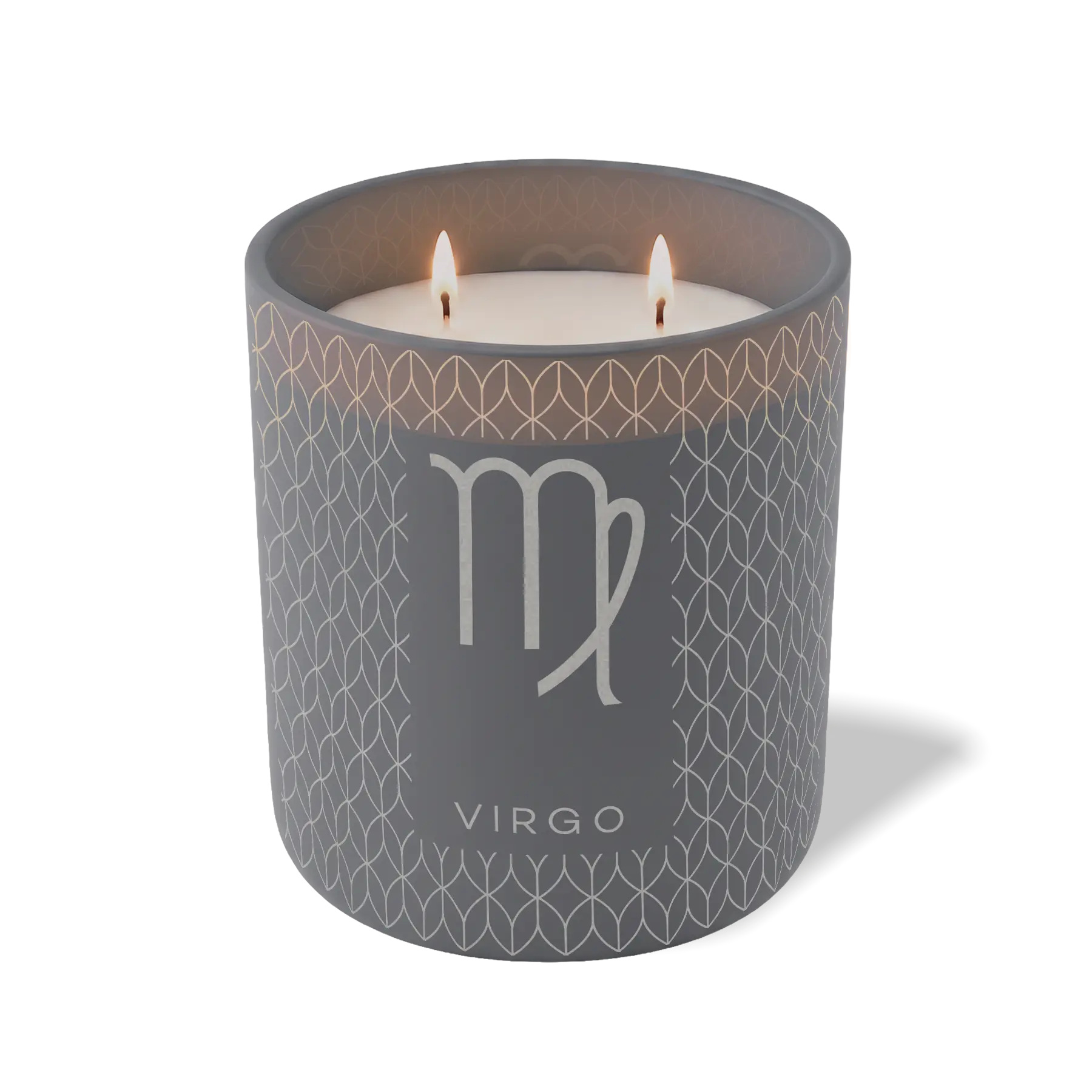 Custom Etched Virgo Symbol 12 oz Studio Series Candle - Graphite