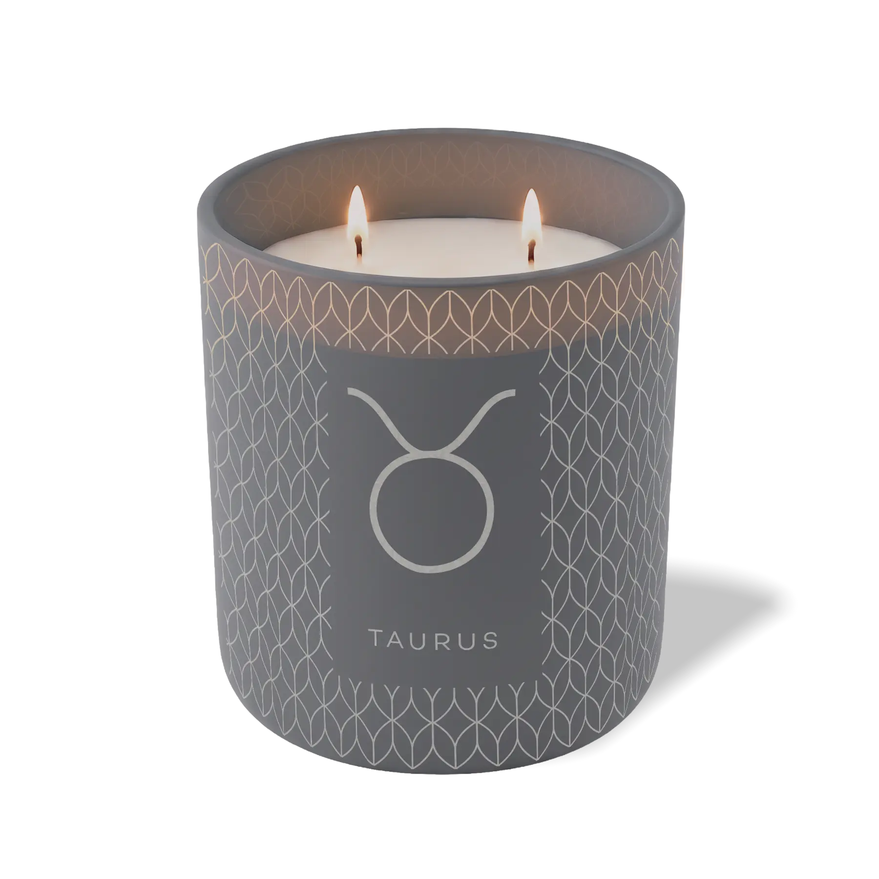 Custom Etched Taurus Symbol 12 oz Studio Series Candle - Graphite