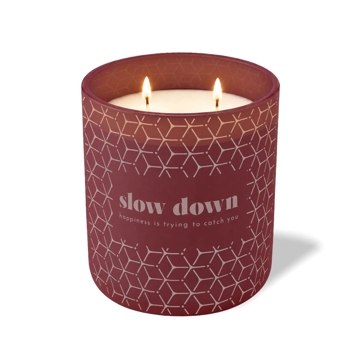 Slow Down Happiness is Trying to Catch You | 12 oz Candle