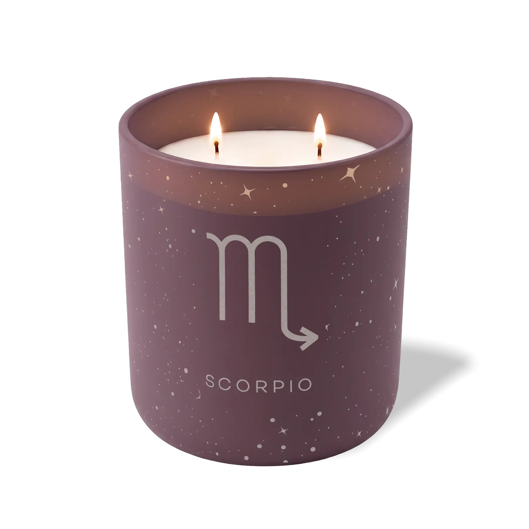 Wild Journey Custom Etched Scorpio Symbol 12 oz Studio Series Candle in Velvet Plum