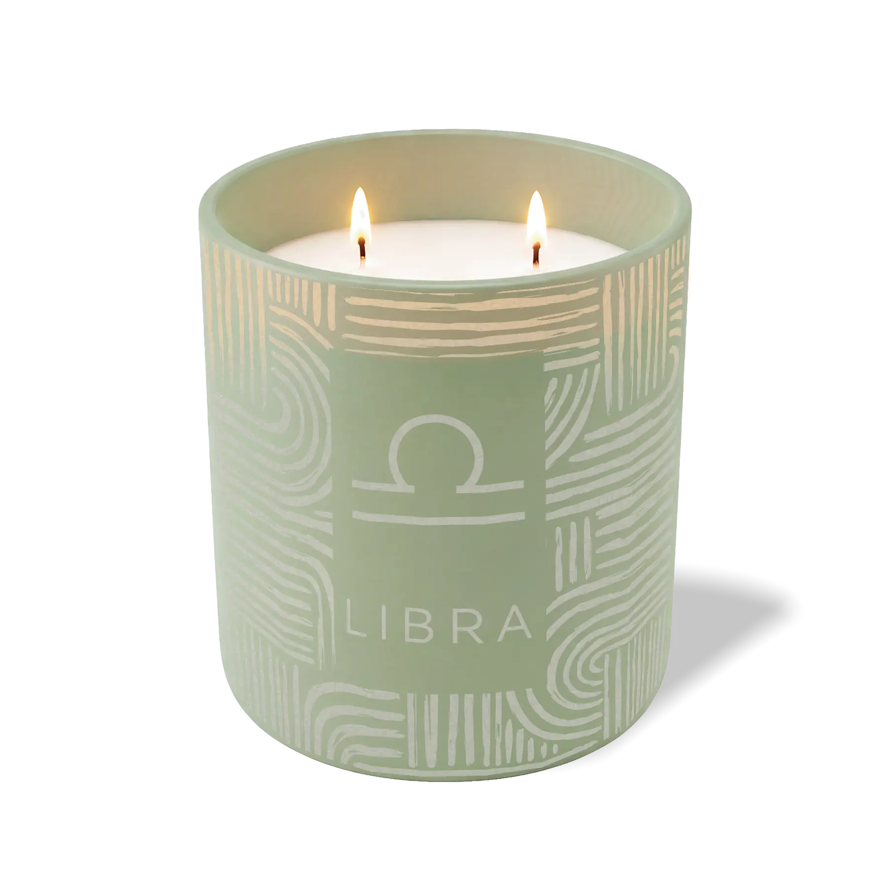 Wild Journey Custom Etched Libra Symbol 12 oz Studio Series Candle in Meadow