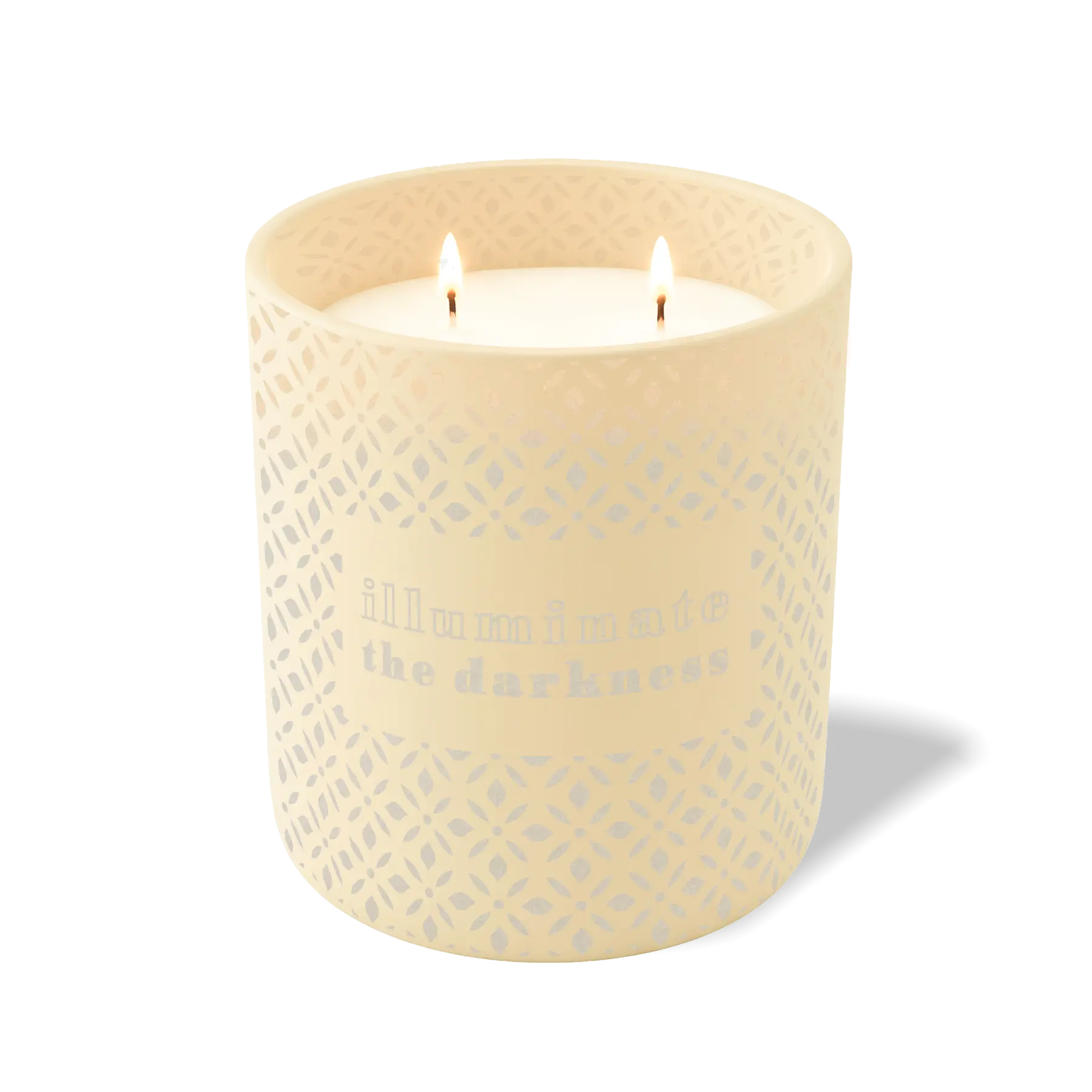 Custom Etched Illuminate the Darkness 12 oz Studio Series Candle - Sand
