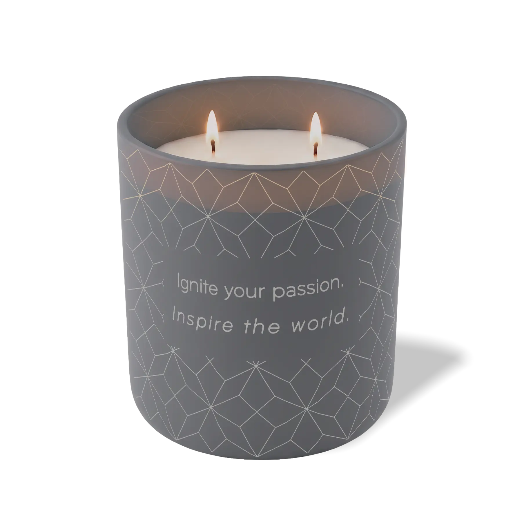 Custom Etched Ignite Your Passion 12 oz Studio Series Candle - Graphite