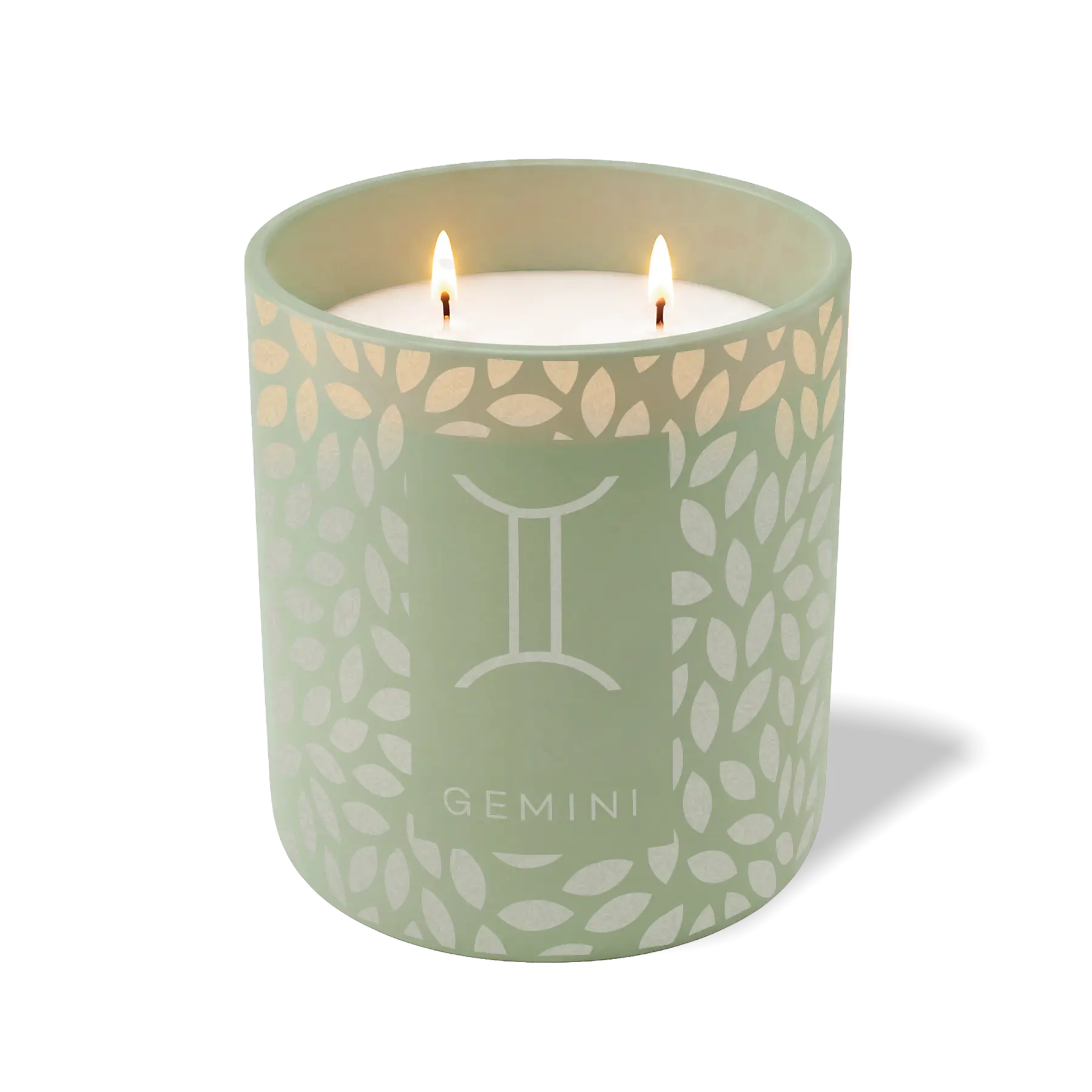 Wild Journey Custom Etched Gemini Symbol 12 oz Studio Series Candle in Meadow