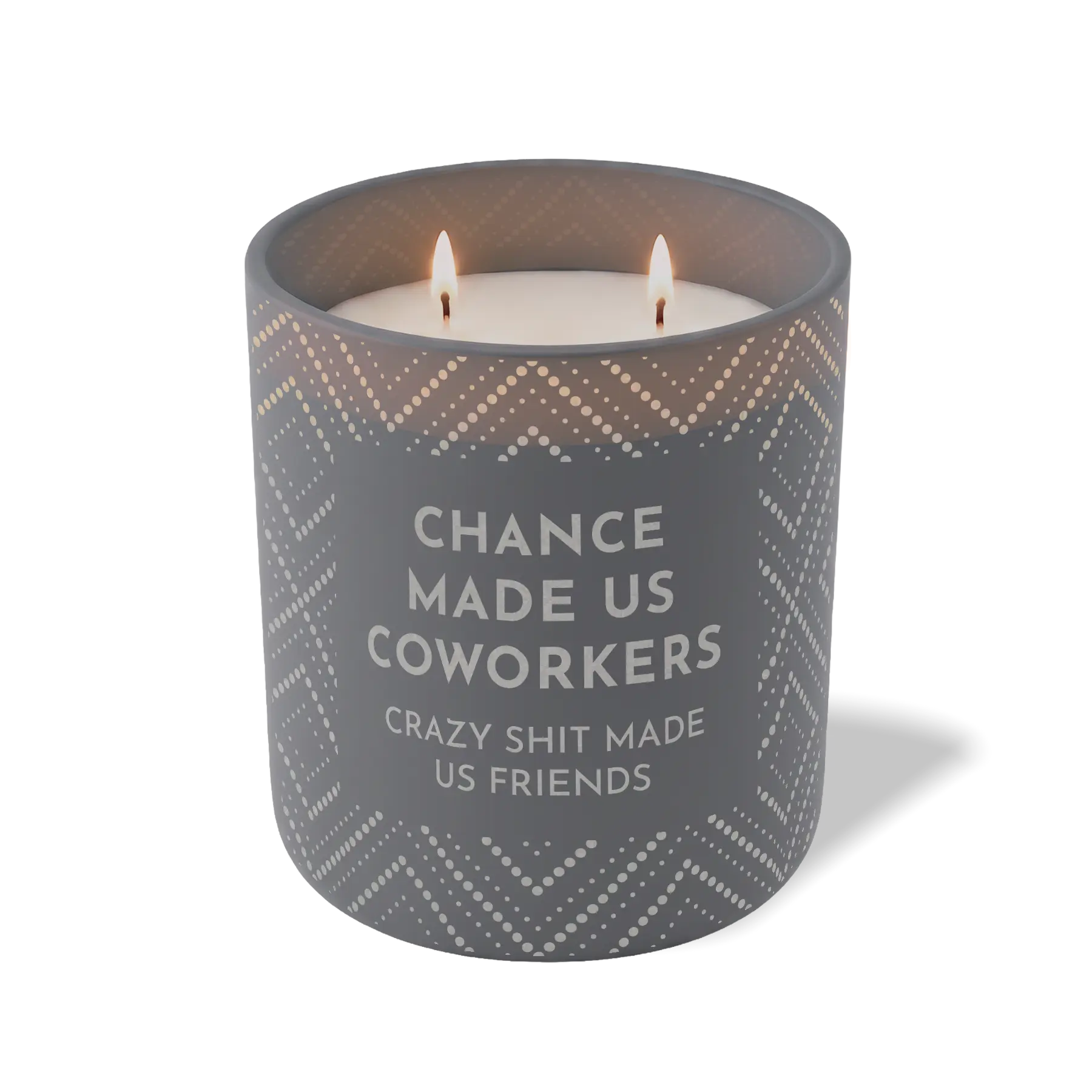 Custom Etched Chance Made Us Coworkers 12 oz Studio Series Candle - Graphite