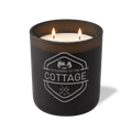 Custom Etched I'm Coming to the Cottage - Trees 12 oz Studio Series Candle - Black