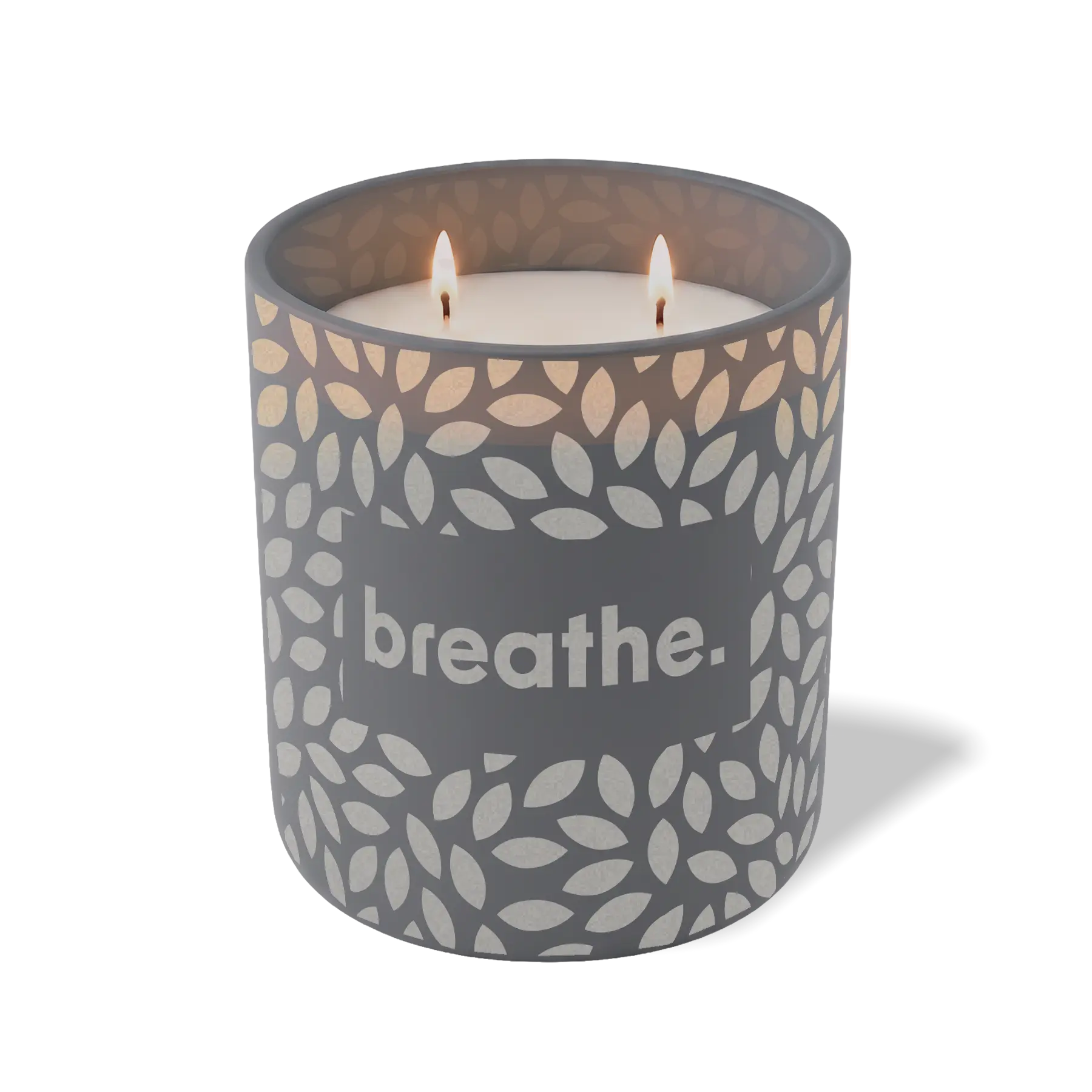 Wild Journey Custom Etched Breathe 12 oz Studio Series Candle in Graphite