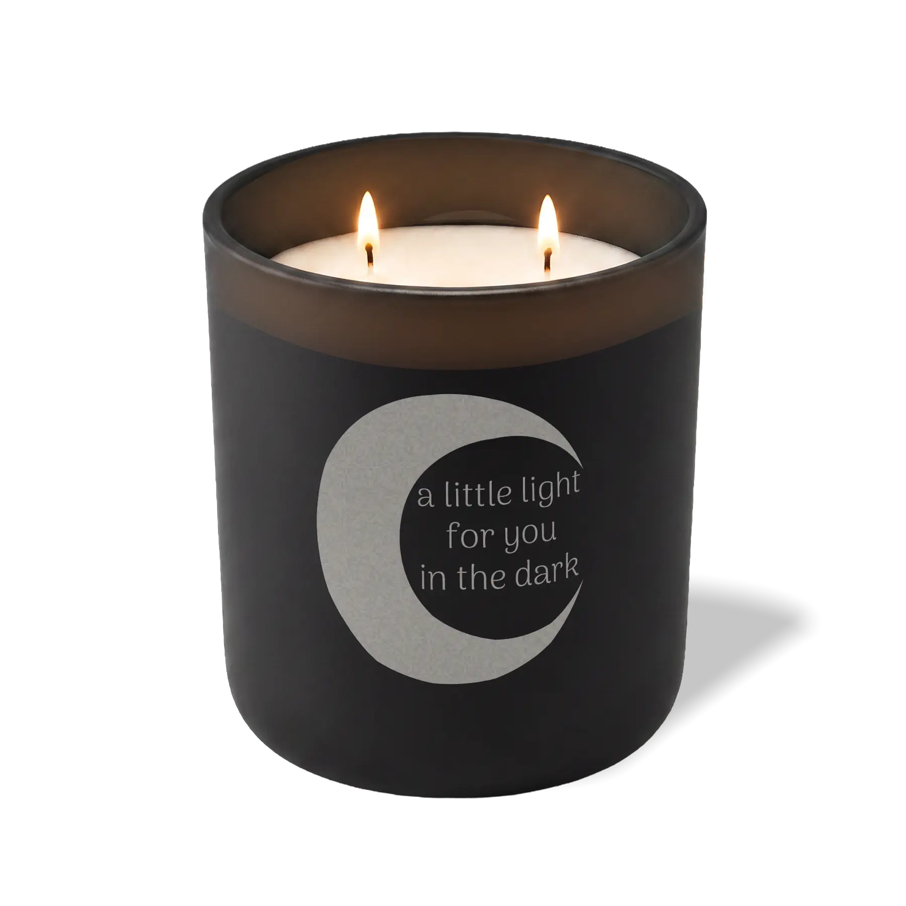 Wild Journey Custom Etched A Little Light For You in the Dark 12 oz Studio Series Candle in Black