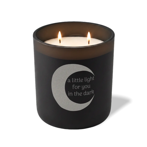 Wild Journey Custom Etched A Little Light For You in the Dark 12 oz Studio Series Candle in Black