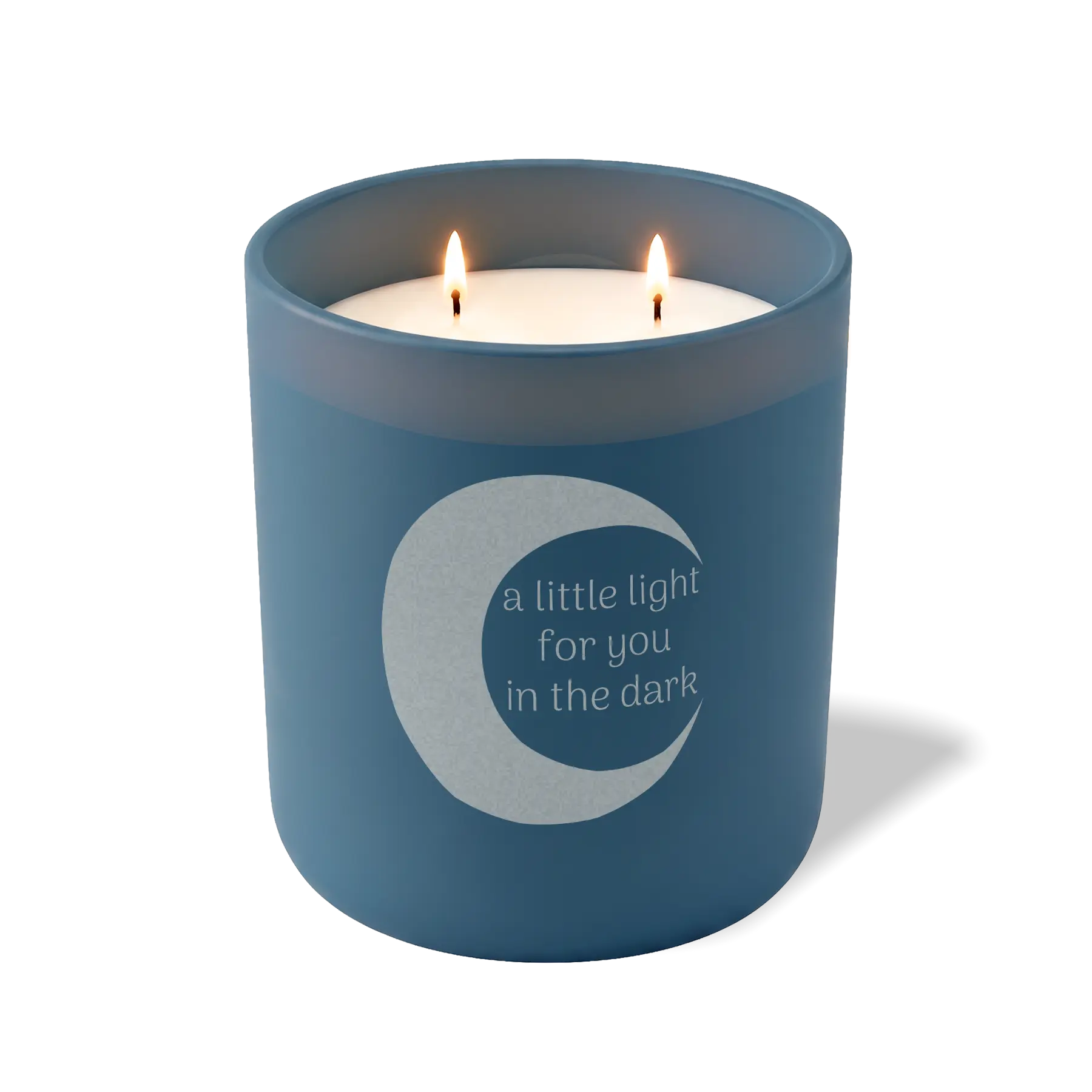 Wild Journey Custom Etched A Little Light For You in the Dark 12 oz Studio Series Candle in Cobalt