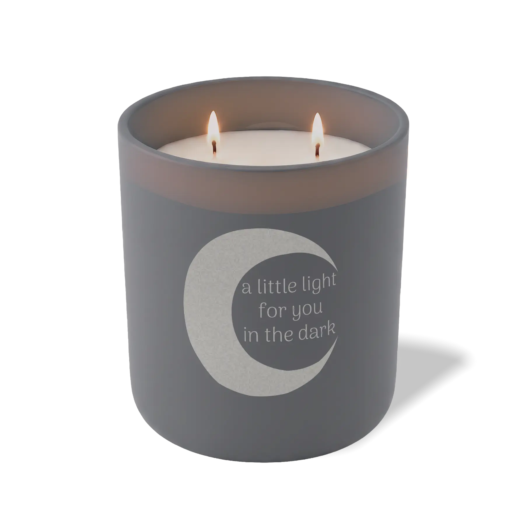 Wild Journey Custom Etched A Little Light For You in the Dark 12 oz Studio Series Candle in Graphite