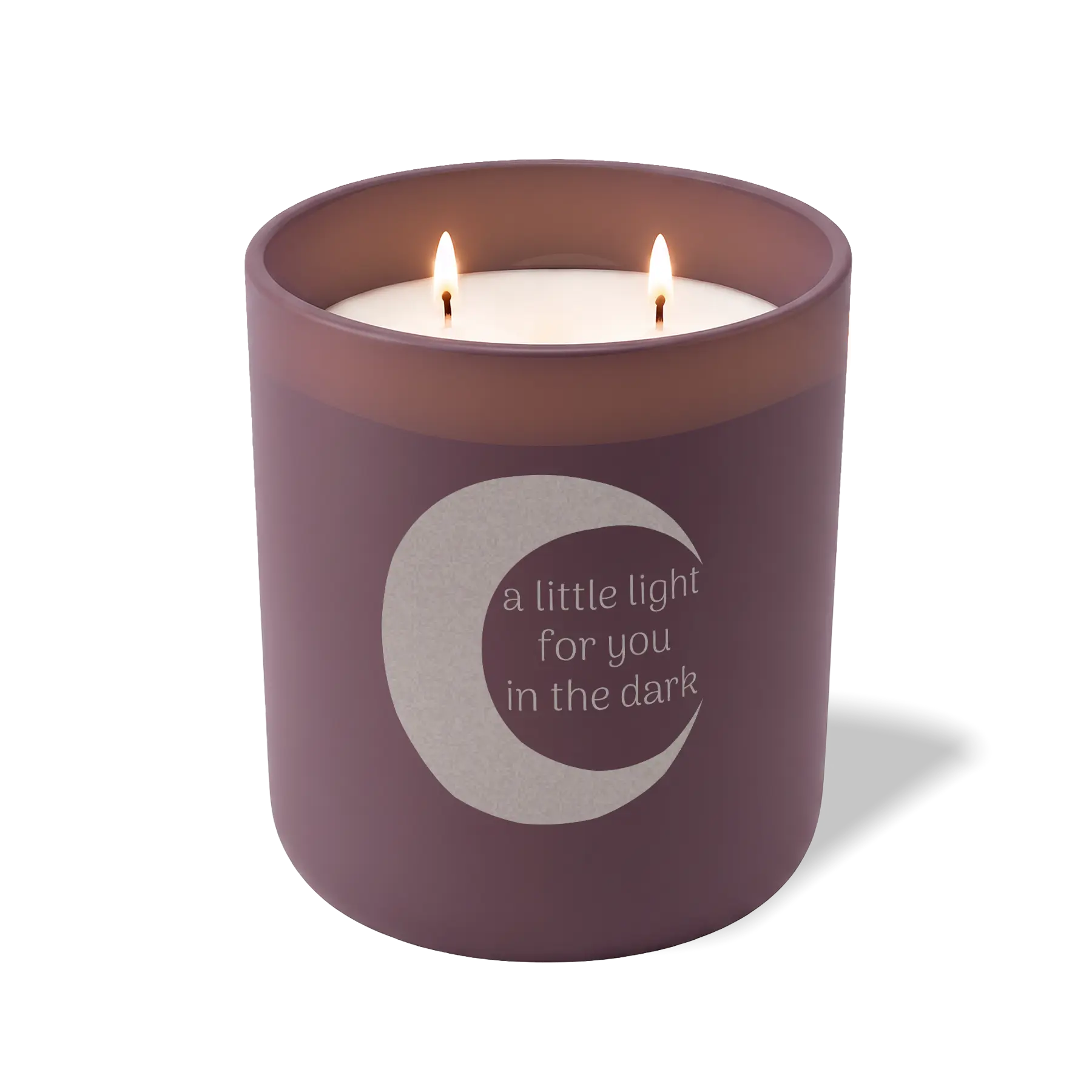 Wild Journey Custom Etched A Little Light For You in the Dark 12 oz Studio Series Candle in Velvet Plum