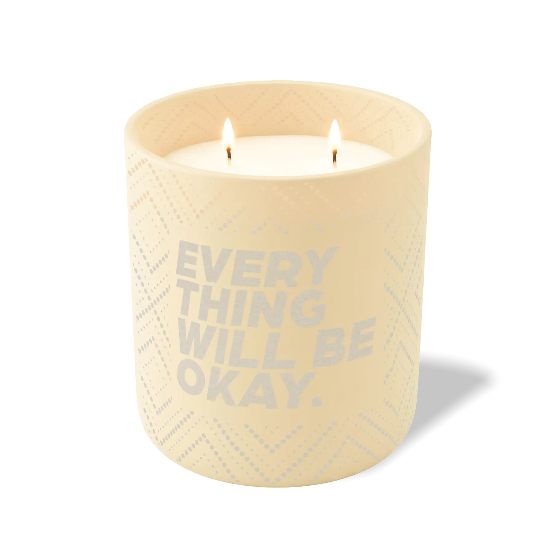Wild Journey Custom Etched Everything Will be Okay 12 oz Studio Series Candle in Sand