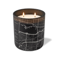 Wild Journey Custom Etched St Louis Map 12 oz Studio Series Candle in Black