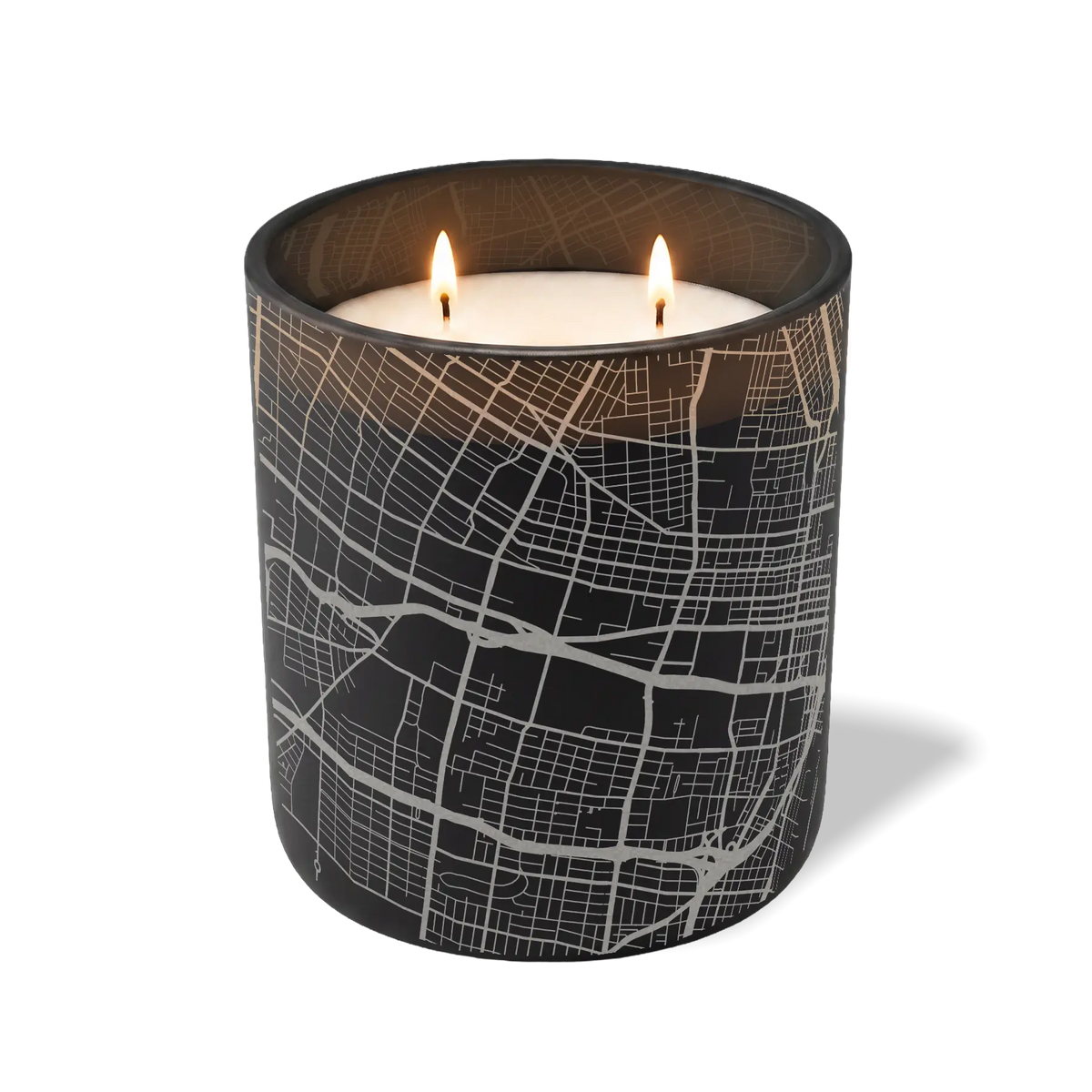 Wild Journey Custom Etched St Louis Map 12 oz Studio Series Candle in Black