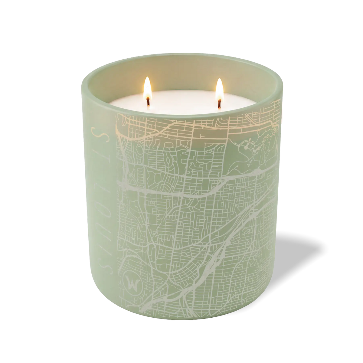 Wild Journey Custom Etched St Louis Map 12 oz Studio Series Candle in Meadow