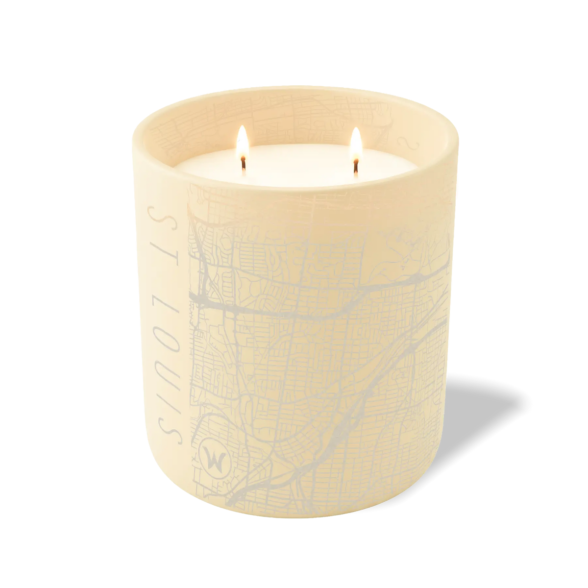 Wild Journey Custom Etched St Louis Map 12 oz Studio Series Candle in Sand