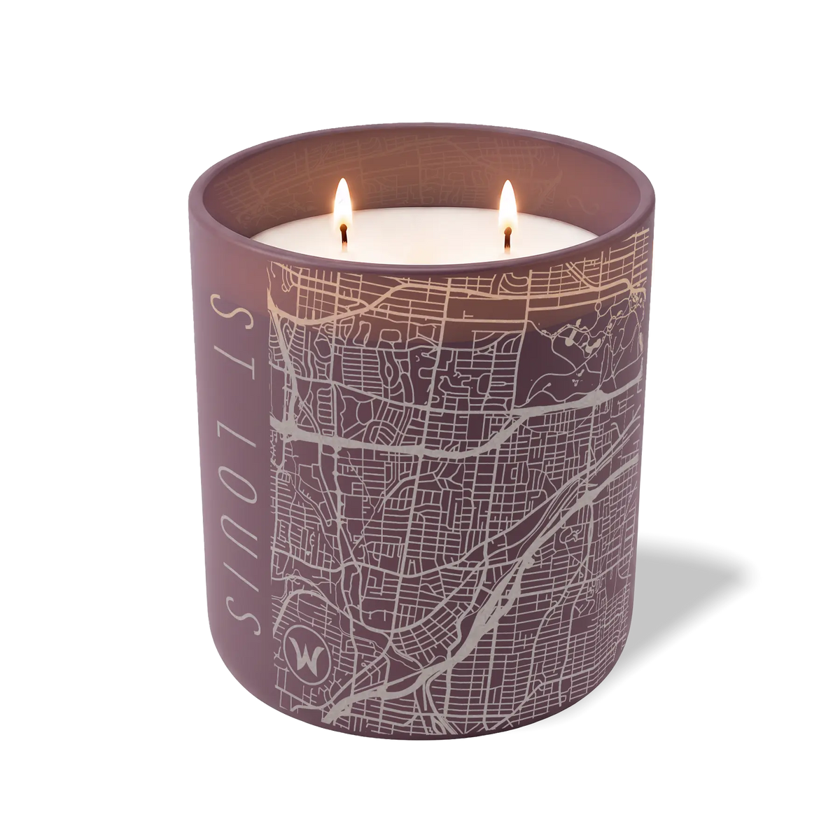 Wild Journey Custom Etched St Louis Map 12 oz Studio Series Candle in Velvet Plum