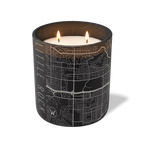 Wild Journey Custom Etched Little Rock AR Map 12 oz Studio Series Candle in Black