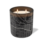 Wild Journey Custom Etched Little Rock AR Map 12 oz Studio Series Candle in Black