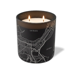 Wild Journey Custom Etched Madison WI Map 12 oz Studio Series Candle in Black