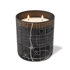 Wild Journey Custom Etched Oklahoma City Map 12 oz Studio Series Candle in Black