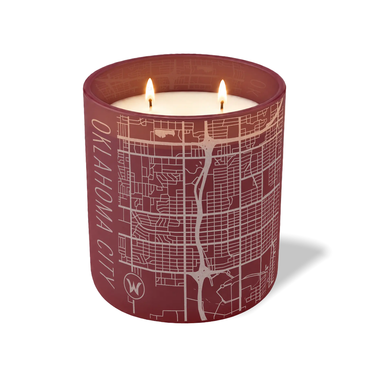Oklahoma City Map | 12 oz Candle