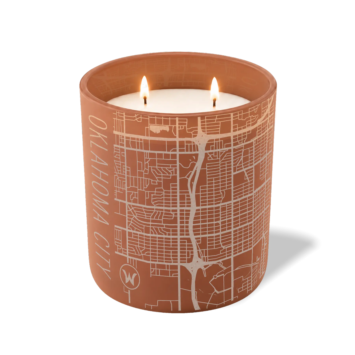 Oklahoma City Map | 12 oz Candle