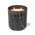 Wild Journey Custom Etched Oklahoma City Map 12 oz Studio Series Candle in Black
