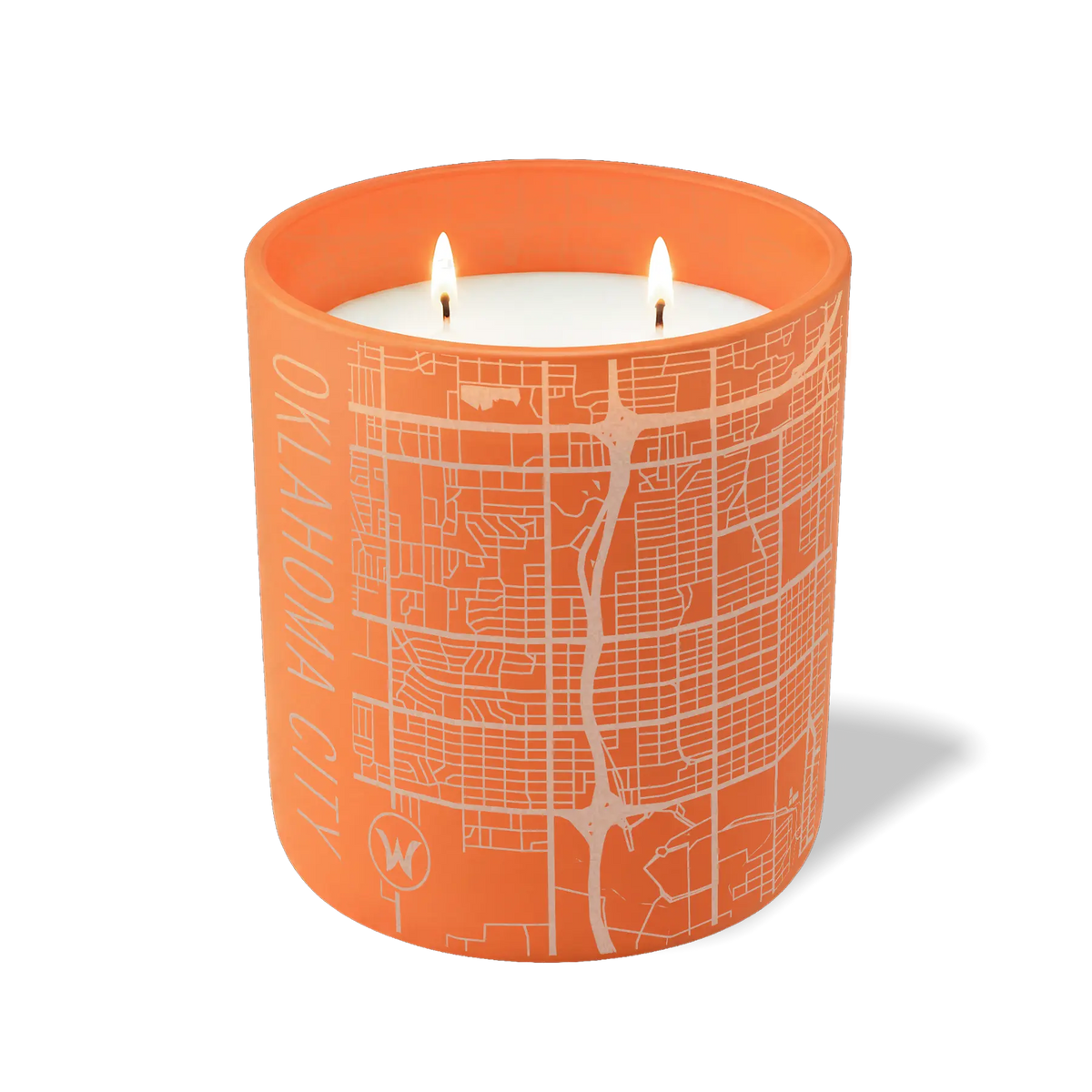 Oklahoma City Map | 12 oz Candle