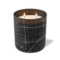 Wild Journey Custom Etched Houston Map 12 oz Studio Series Candle in Black
