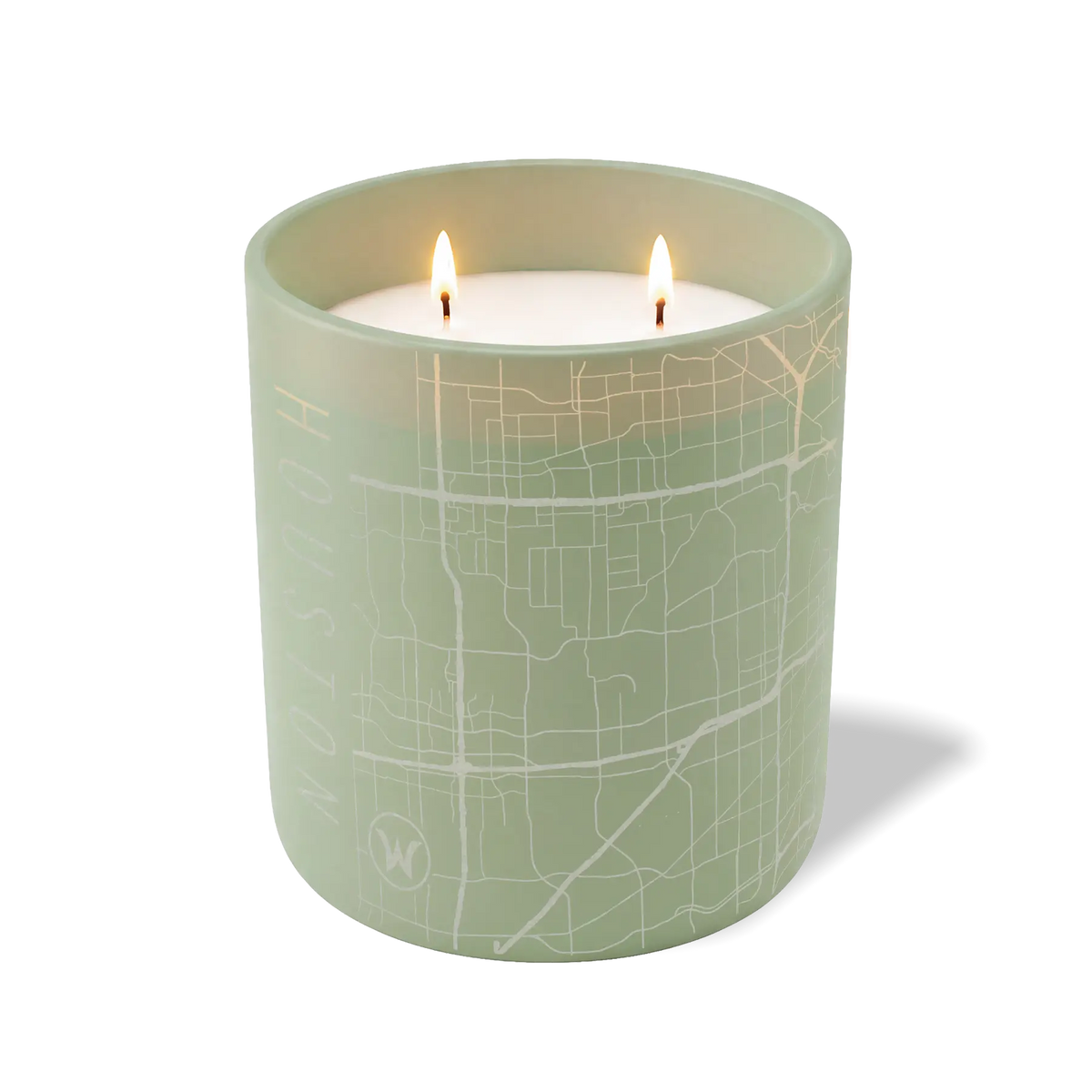 Wild Journey Custom Etched Houston Map 12 oz Studio Series Candle in Meadow