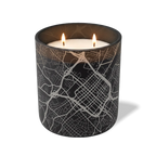 Wild Journey Custom Etched Charlotte Map 12 oz Studio Series Candle in Black