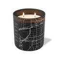 Wild Journey Custom Etched Denver Map 12 oz Studio Series Candle in Black