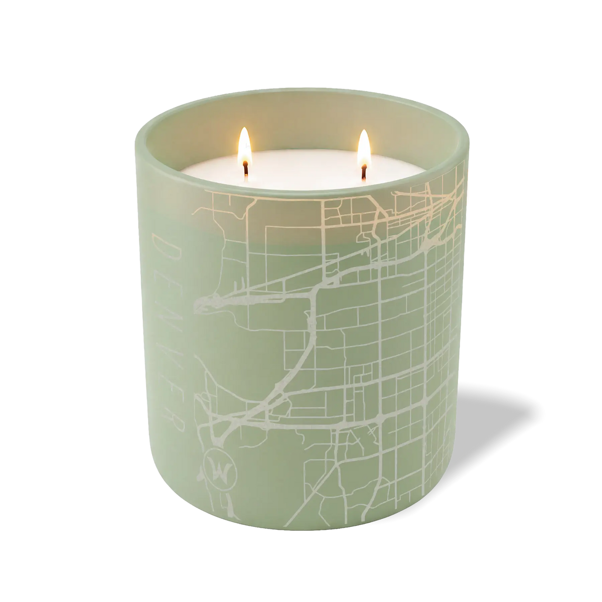 Wild Journey Custom Etched Denver Map 12 oz Studio Series Candle in Meadow