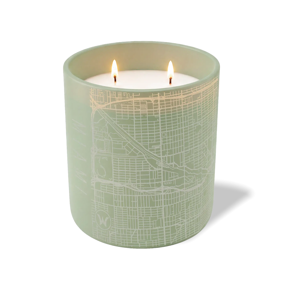 Wild Journey Custom Etched Miami Map 12 oz Studio Series Candle in Meadow