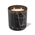 Wild Journey Custom Etched Philadelphia Map 12 oz Studio Series Candle in Black