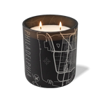 Wild Journey Custom Etched Philadelphia Map 12 oz Studio Series Candle in Black