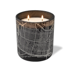 Wild Journey Custom Etched Philadelphia Map 12 oz Studio Series Candle in Black