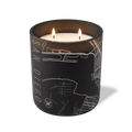 Wild Journey Custom Etched San Diego Map 12 oz Studio Series Candle in Black