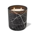 Wild Journey Custom Etched Detroit Map 12 oz Studio Series Candle in Black