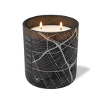 Wild Journey Custom Etched Detroit Map 12 oz Studio Series Candle in Black