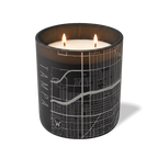 Wild Journey Custom Etched Tampa Map 12 oz Studio Series Candle in Black