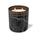 Wild Journey Custom Etched Orlando Map 12 oz Studio Series Candle in Black