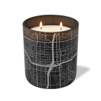 Wild Journey Custom Etched Orlando Map 12 oz Studio Series Candle in Black